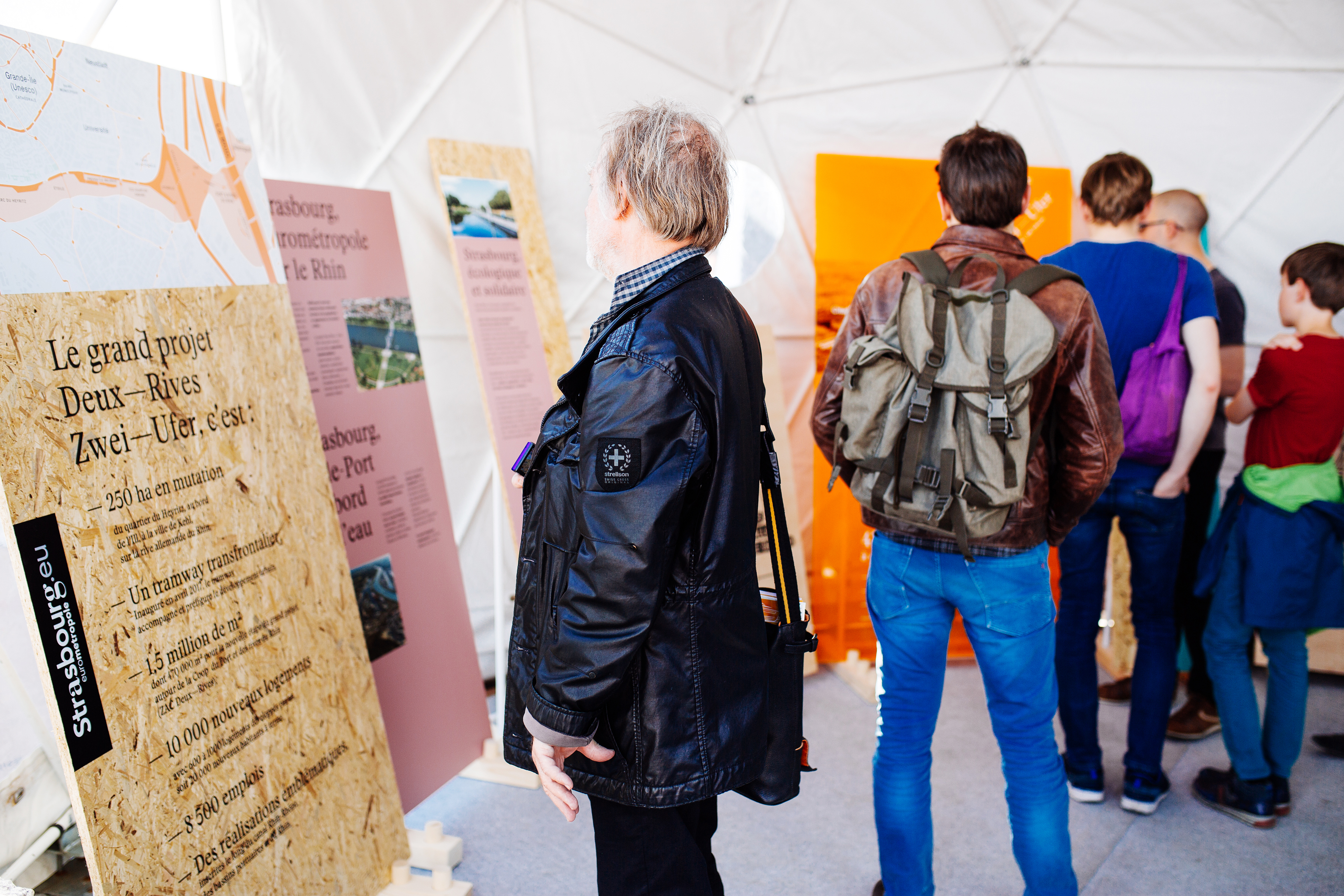 L'exposition pour mieux connaître le Projet Deux-Rives / Zwei Ufer © Vincent Muller / SPL Deux Rives