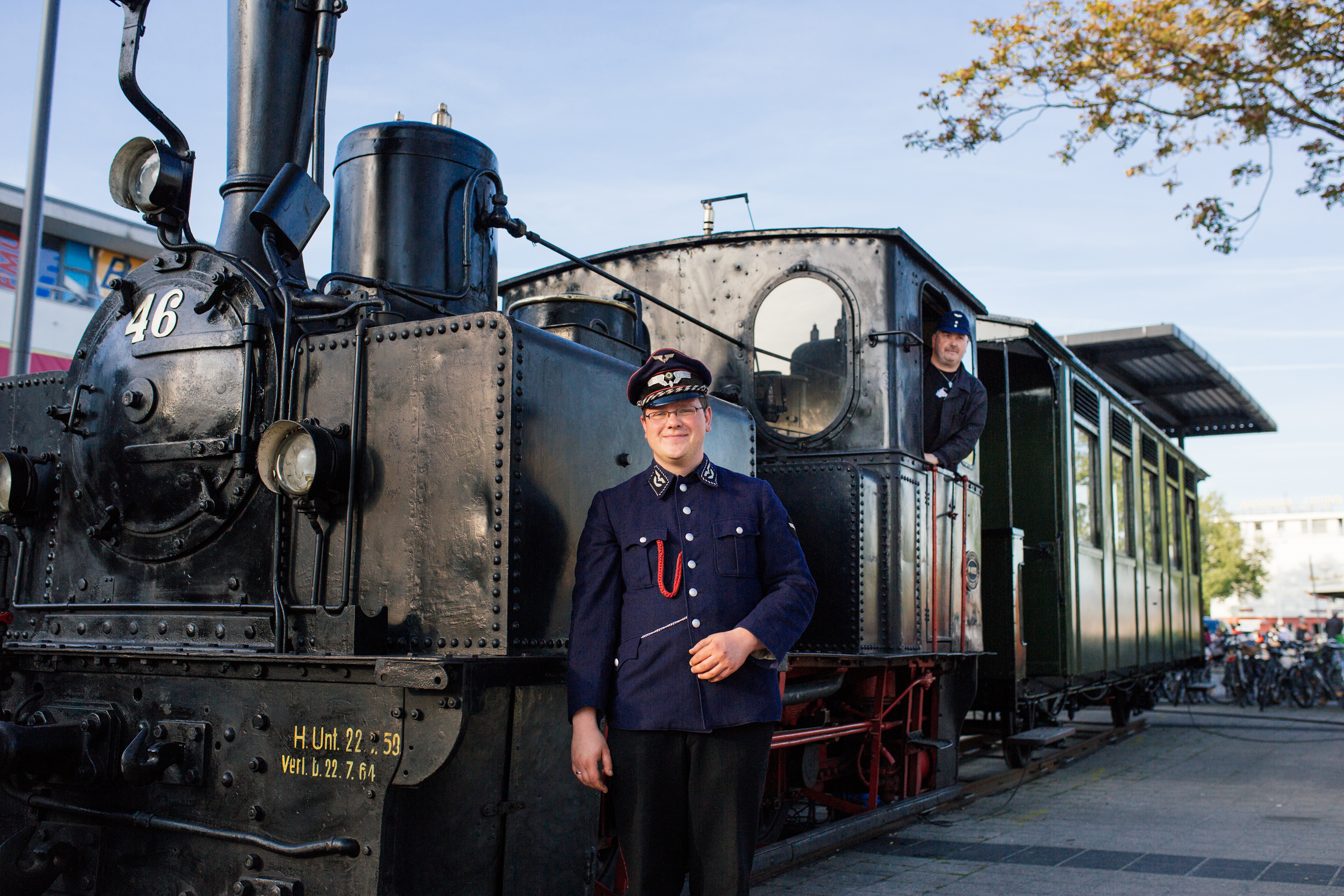 Une ancienne rame du tramway qui traversait le Rhin il y a un siècle, exposée à Kehl am Rhein © Vincent Muller / SPL Deux Rives