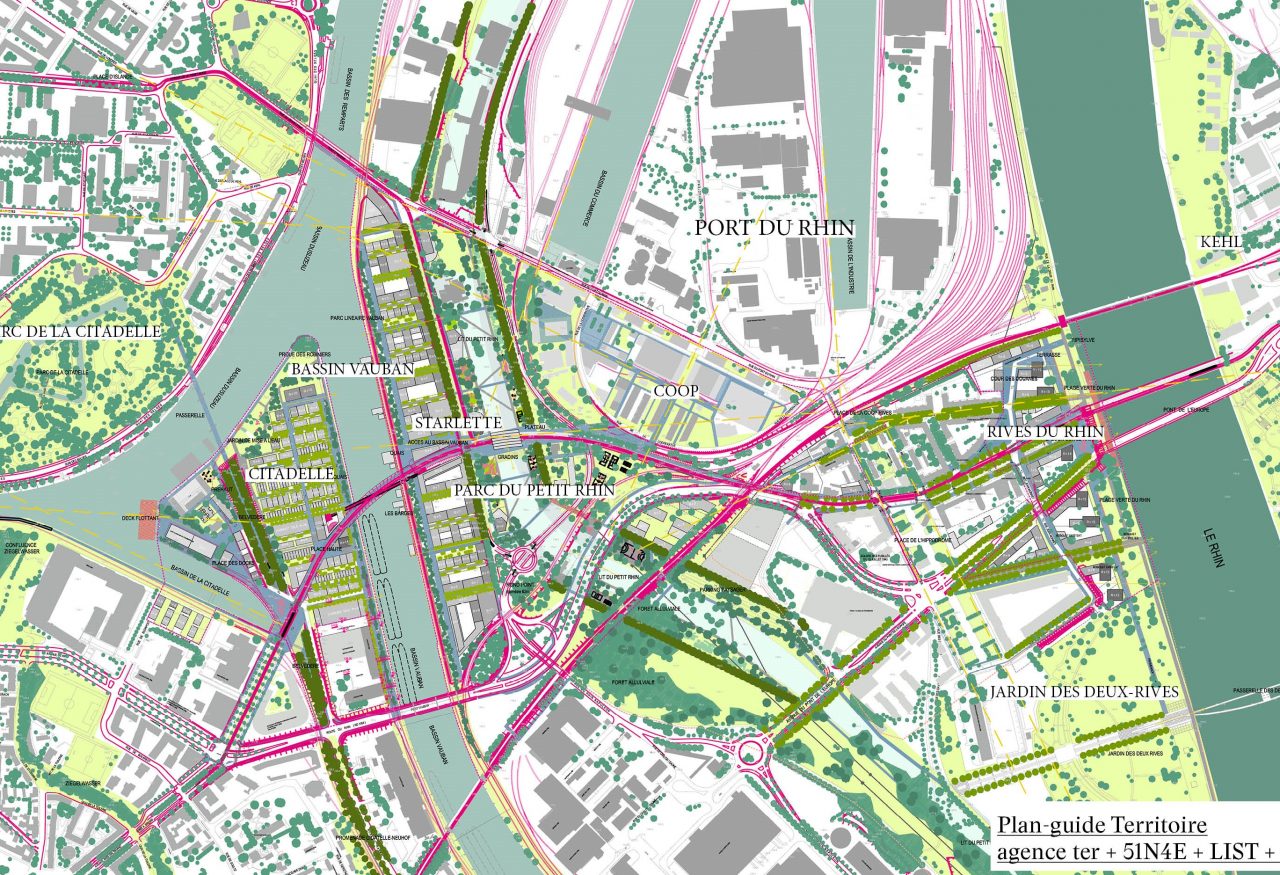 The latest stage of the project - the Territory guide plans © Agence TER / 51N4E / LIST/ OTE