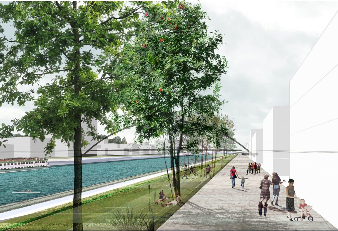 « La future promenade le long du bassin Vauban » ©Agence TER