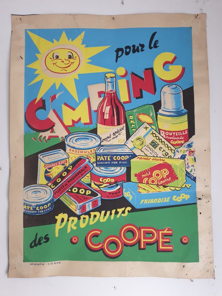 Affiche "Produits de la Coop Alsace", sérigraphie