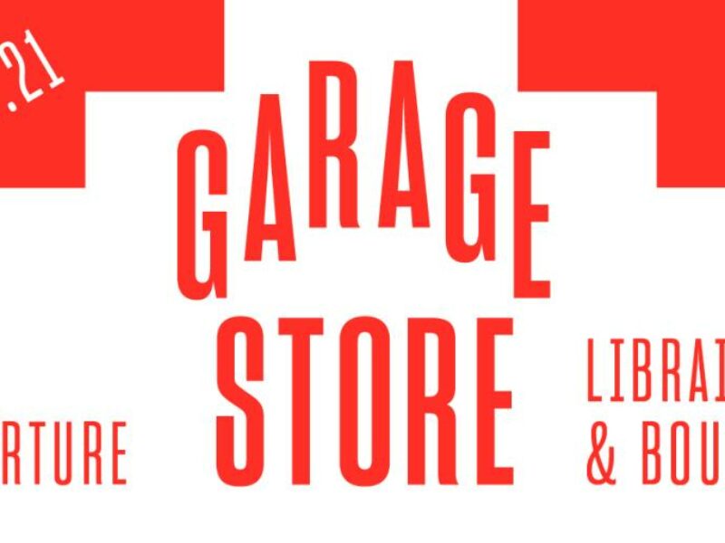 Affiche de l'événement d'ouverture de Garage Store