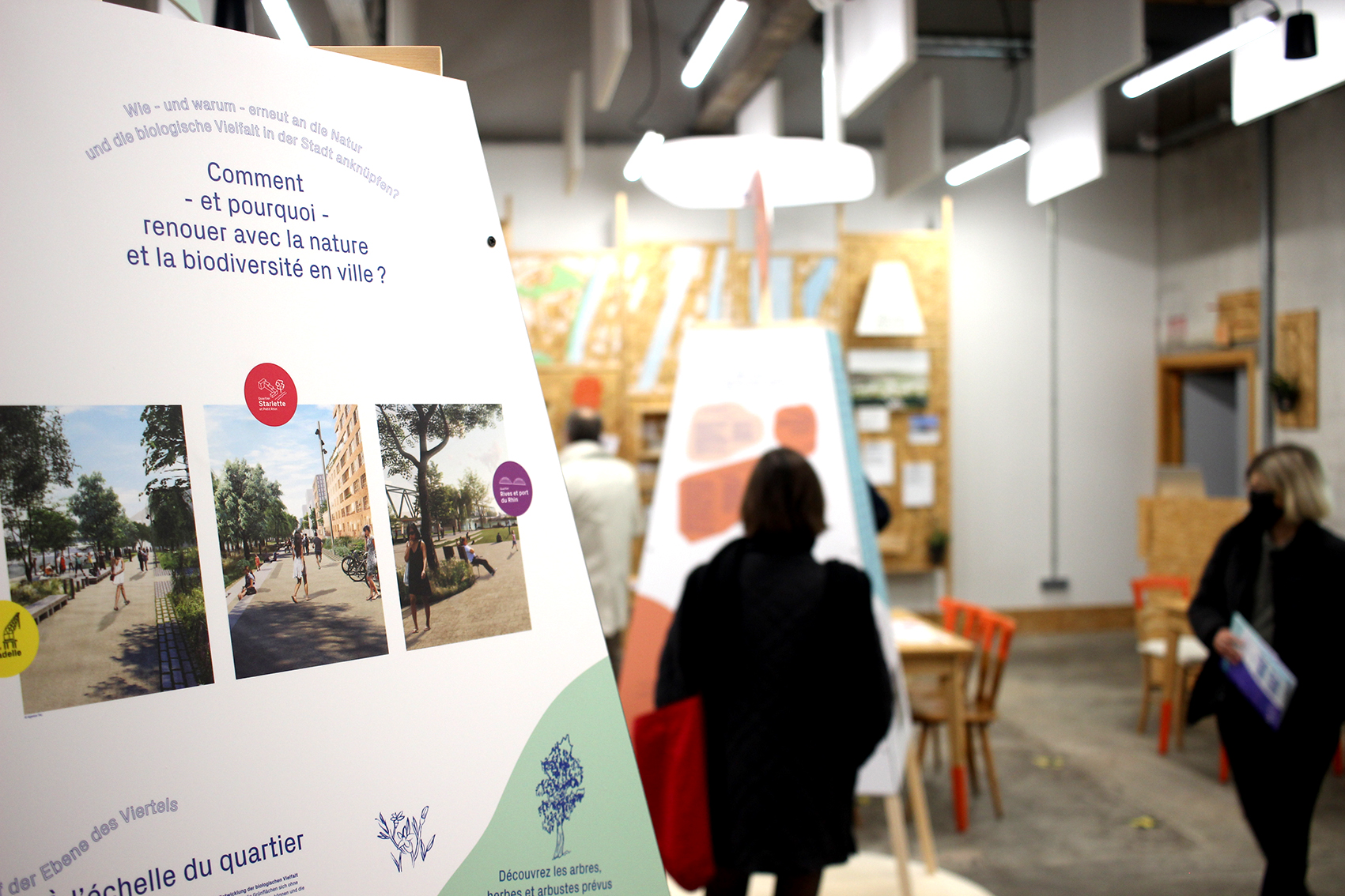 Comment rendre une ville plus écologique ? La réponse dans l'exposition "Deux-Rives, c'est quoi le plan ?" (Crédits photo : Justine Frémiot)