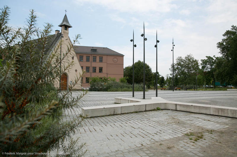 La Place de l'Hippodrome (crédits photo : Strasbourg Eurométropole)