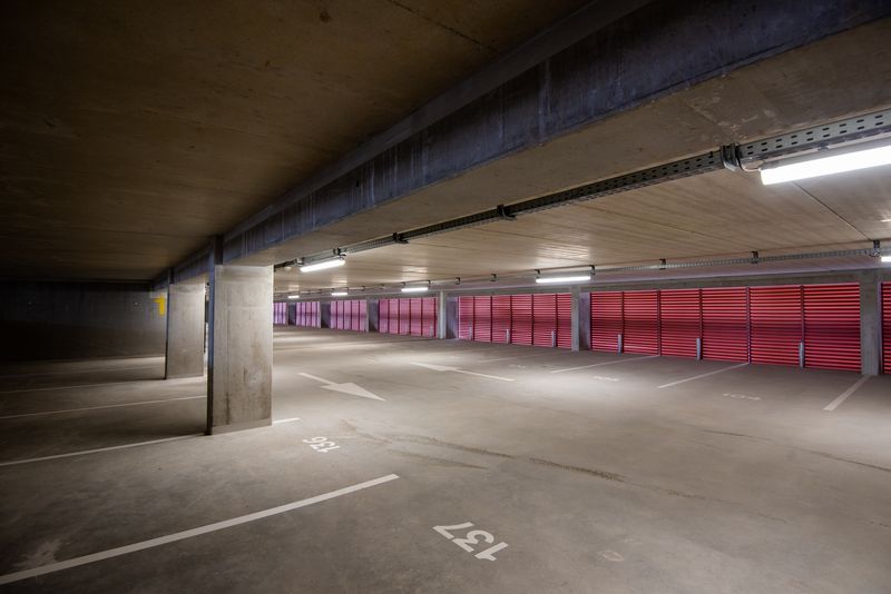 L'intérieur du parking silo de Dock-1 (Crédits : Geneviève Engel pour Strasbourg Eurométropole)
