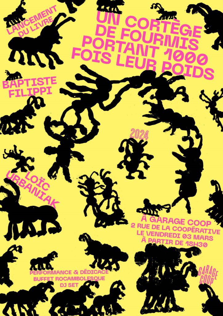 Soirée-lancement du livre "un cortège de fourmis portant 1000 fois leur poids"