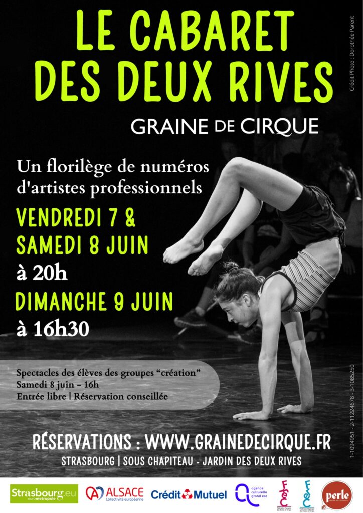 Le Cabaret des Deux Rives par Graine de Cirque, les 7,8 et 9 juin 2024. Crédits : Dorothée Parent