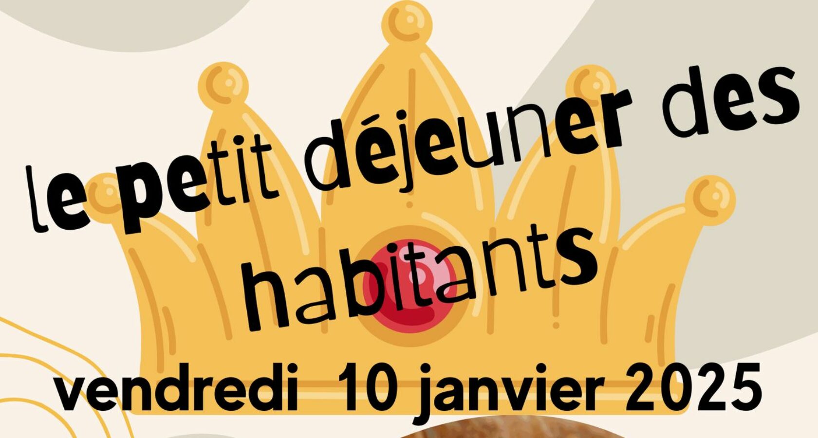 Affiche du petit déjeuner des habitants du Port du Rhin