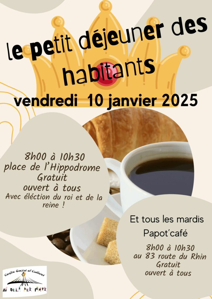 Affiche du petit déjeuner des habitants du Port du Rhin