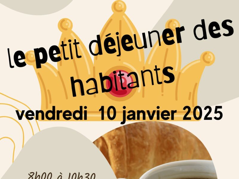 Affiche du petit déjeuner des habitants du Port du Rhin