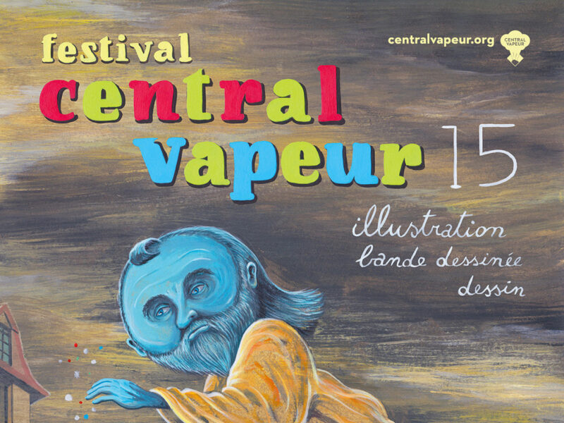 Affiche du festival Central Vapeur 15 conçue par Brecht Vandenbroucke (Crédits : Central Vapeur)