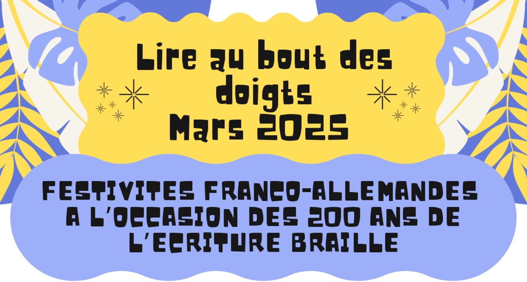 Affiche "Lire au bout des doigts"