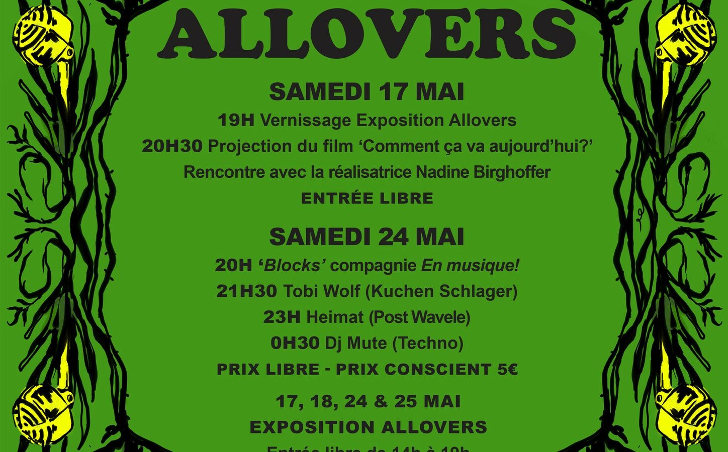 Affiche Allovers 2025