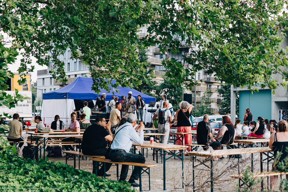 Fête de quartier du Port du Rhin en 2019. Crédits : Abdesslam MIRDASS pour Strasbourg Eurométropole