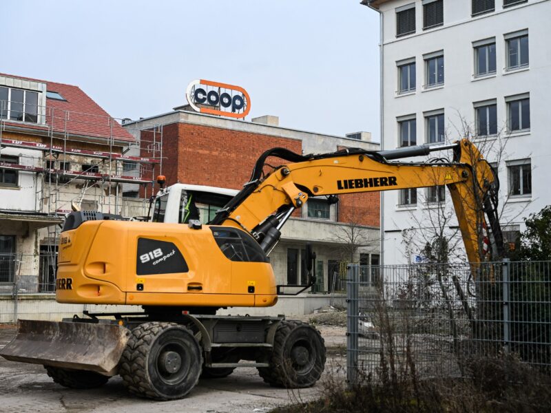 Le chantier de la place des Ouvrières de la Coopé Mathilde Cybulski pour © Strasbourg Eurométropole