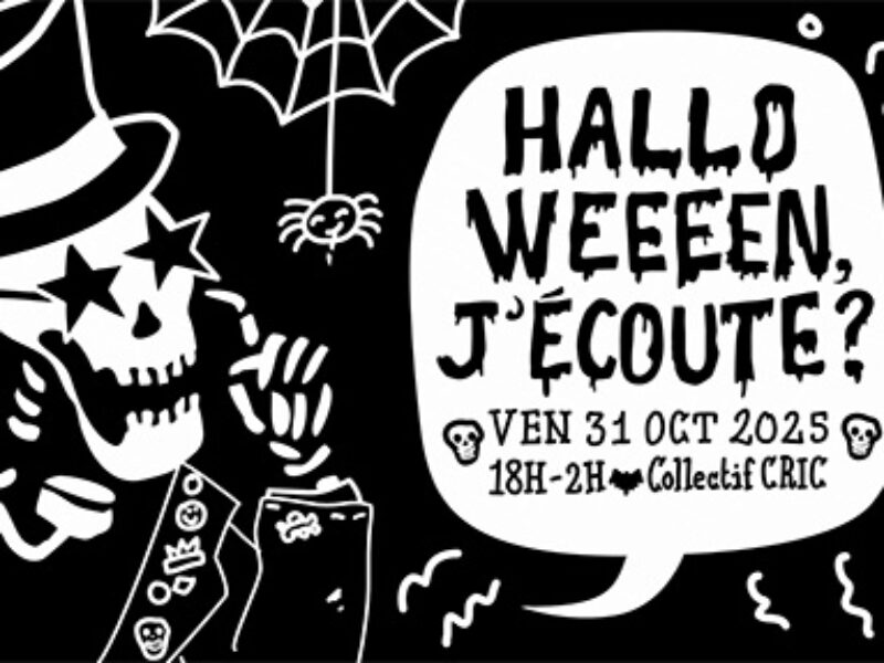 Bannière de la soirée Halloween du CRIC.