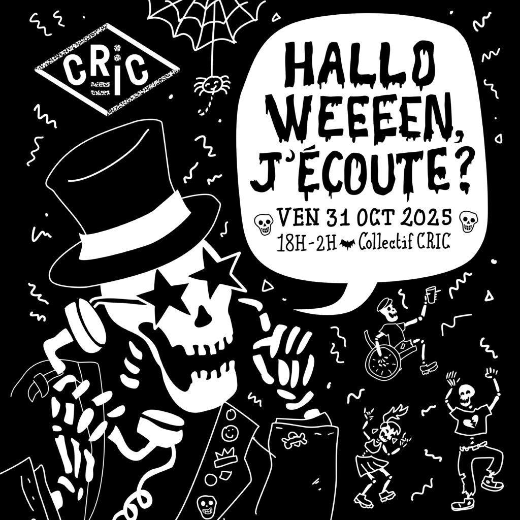 Visuel de la soirée Halloween du CRIC