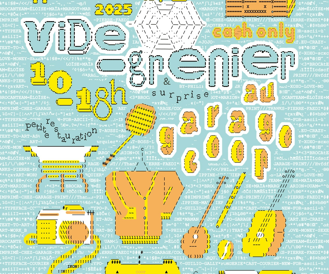 Vide-greniers du Garage Coop 2025 ! Crédits : Philippine Marquier