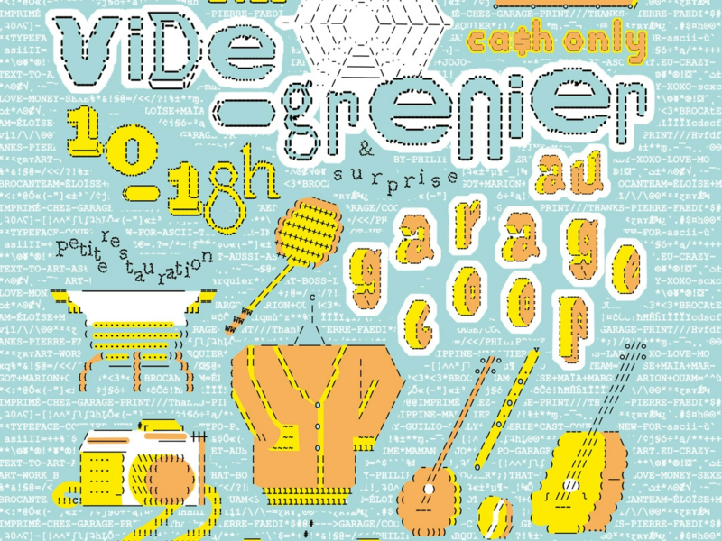 Vide-greniers du Garage Coop 2025 ! Crédits : Philippine Marquier