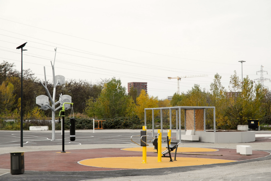 La plaine des jeux et des sports et ses équipements. Crédits : SPL Deux-Rives