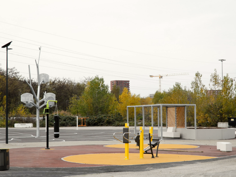 La plaine des jeux et des sports et ses équipements. Crédits : SPL Deux-Rives