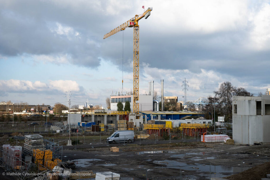 Le chantier de Quai Vatel. Crédits : Mathilde Cybulski pour Strasbourg Eurométropole