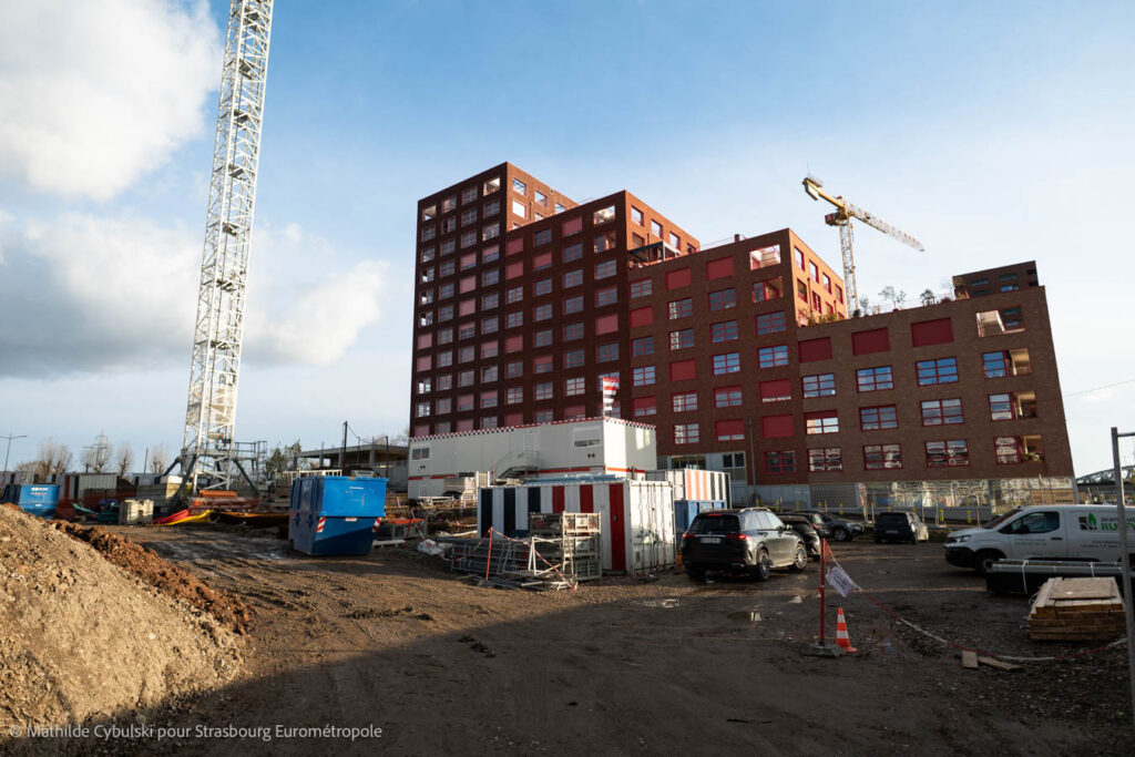 Coeur du Rhin se situe au nord du programme Quai Starlette. Crédits : Mathilde Cybulski pour Strasbourg Eurométropole