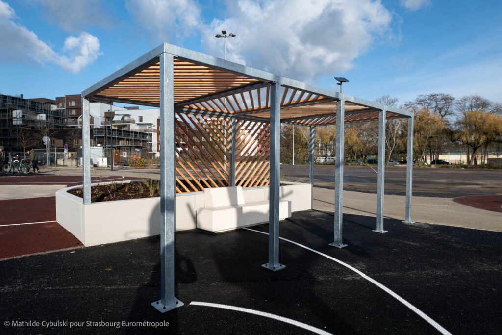 Pergola. Bildnachweis: Mathilde Cybulski für Eurometropole Straßburg
