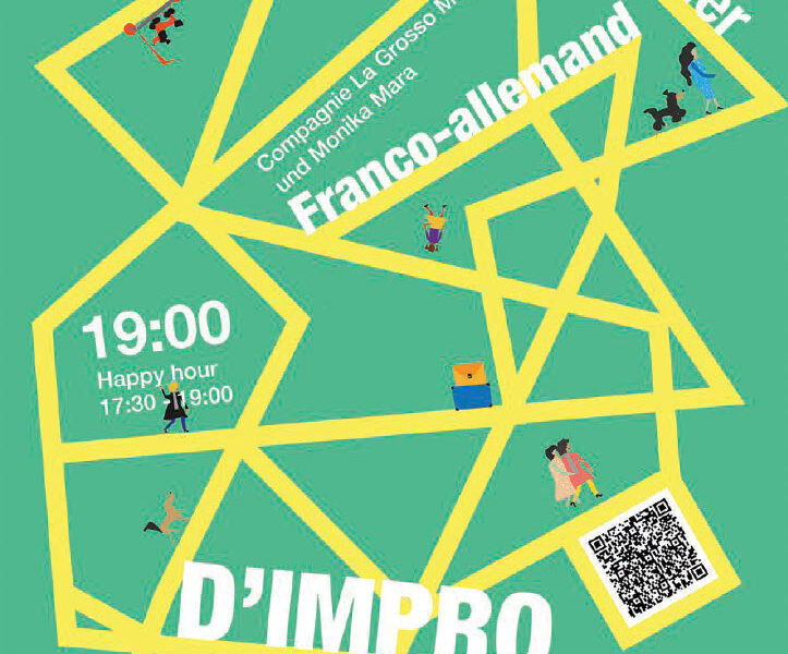 Affiche du spectacle d'impro franco-allemand