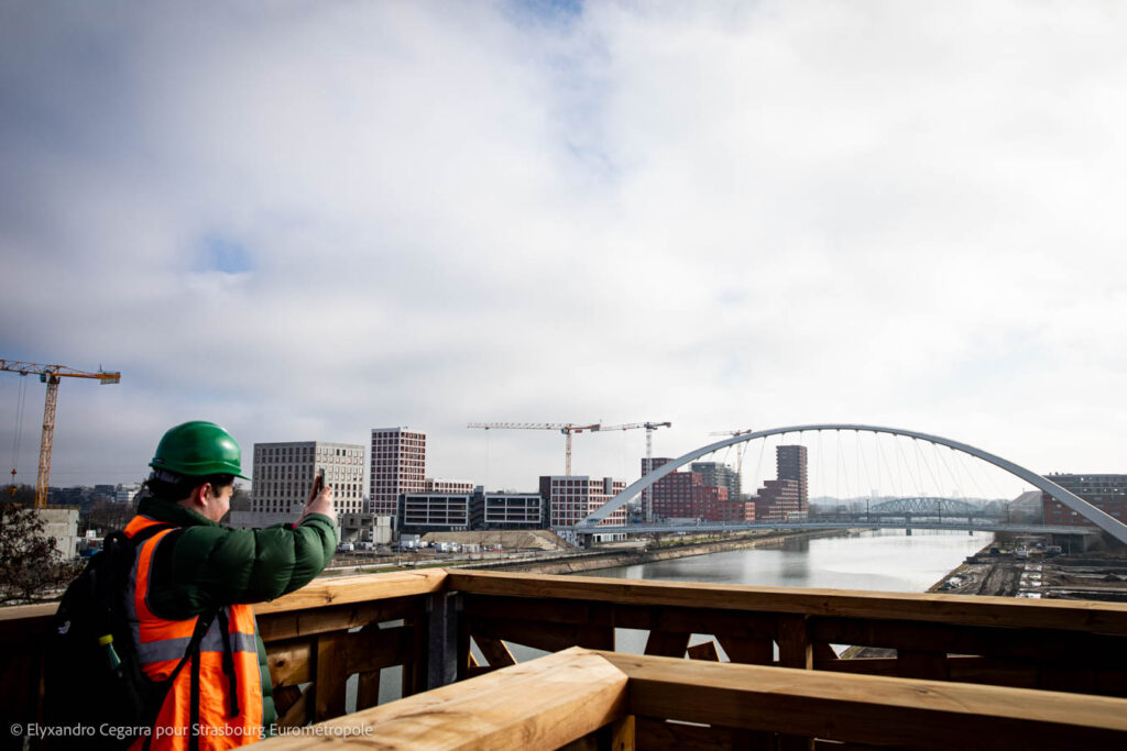 Vue sur le quartier Starlette depuis le belvédère. Crédits : Elyxandro Cegarra pour Strasbourg Eurométropole