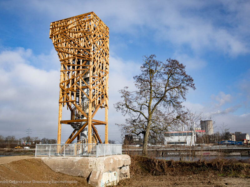 Le belvédère de la Ceinture Verte. Crédits : Elyxandro Cegarra pour Strasbourg Eurométropole