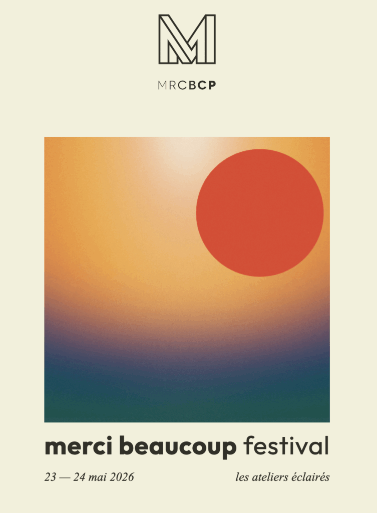 Affiche du Merci beaucoup Festival