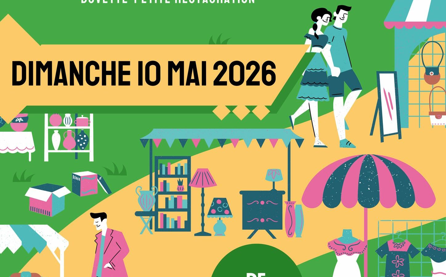 Affiche du marché aux puces du Port du Rhin