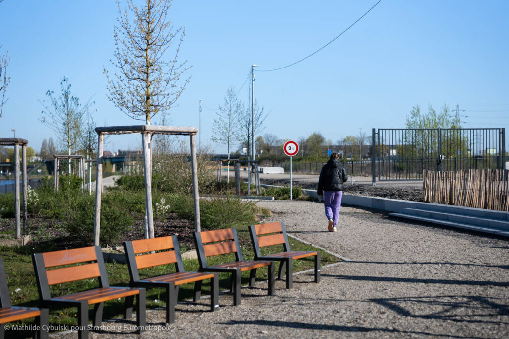 Le printemps est là au quartier Starlette. Crédits : Mathilde Cybulski pour Strasbourg Eurométropole