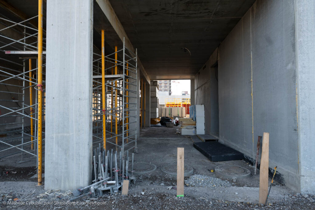 Le chantier de Quai Vatel. Crédits : Mathilde Cybulski pour Strasbourg Eurométropole