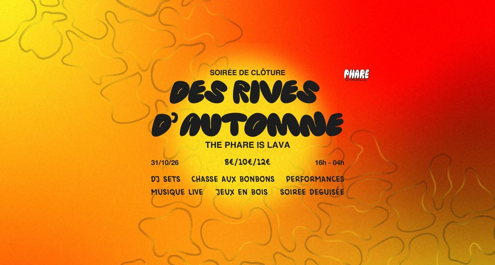 Visuel de la soirée Des Rives d'Automne. Crédits : Kemza Lucas